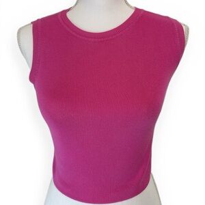 Zara Vibrant Pink Crop Tank Top